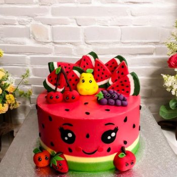 Watermelon Fruit Explosion Cake