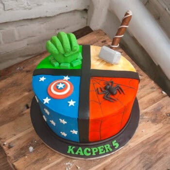 Superhero inspired cake
