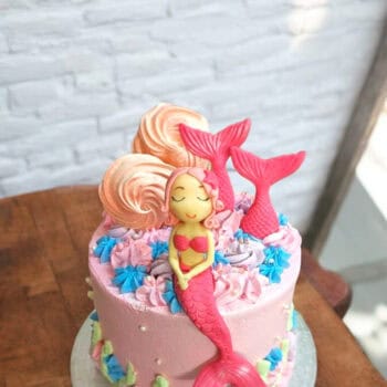 Pink Mermaid & Underwater Cake