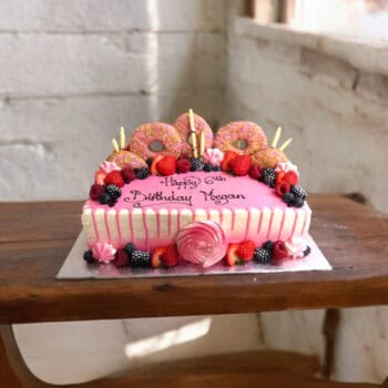 Donut Delight Birthday Cake