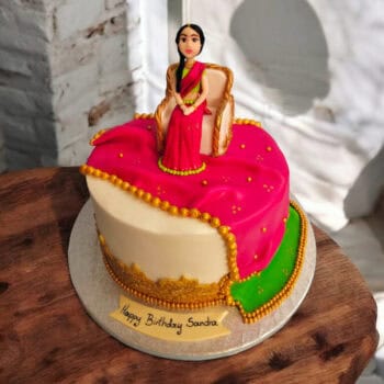 Indian Lady in Saree Cake