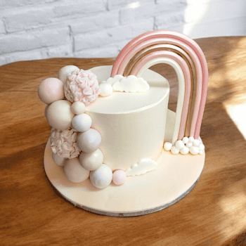 Rainbow pink cake