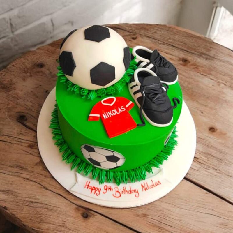 Football Fun Birthday Cake
