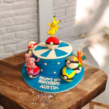 Pokémon Cake with Handmade Figurines