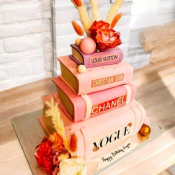 Dive into Delicious Style with Our Fashion Book Cake!