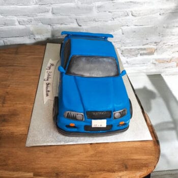 Blue Car Birthday Cake
