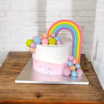 Rainbow colors cake