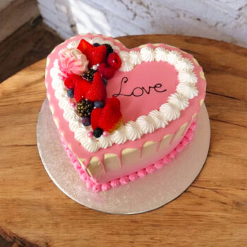 Chocolate Drip heart shaped cake