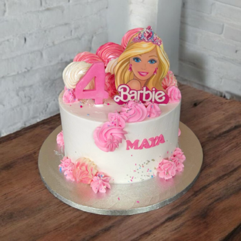 Pink birthday cake