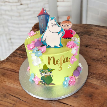 Moomin inspired birthday cake